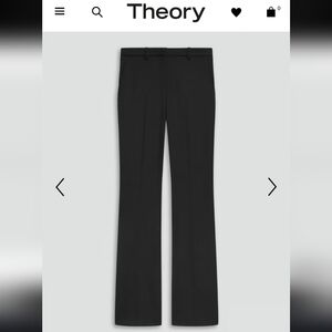Theory Classic Black Wool Trousers